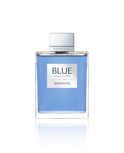 Image of Banderas Perfumes - Blue Seduction - Eau de toilette for Men - Long Lasting - Fresh and Casual Fragance - Woody and Aquatic Notes - Ideal for Day Wear - 200 ml