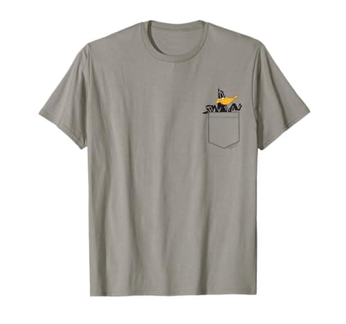 Image of Looney Tunes Daffy Duck Faux Pocket T-Shirt