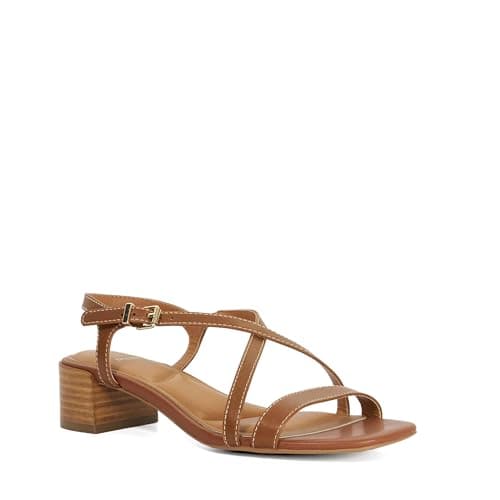 Image of Dune London Ladies Wide Fit JORDIN Block Heel Sandals Size UK 5 Ankle Strap Sandals