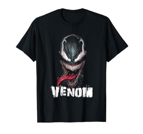 Image of Spiderman Venom Teeth Face With logo T-Shirt