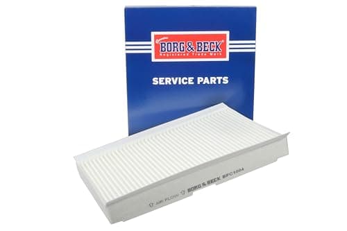 Image of Borg & Beck BFC1004 Cabin Filter Fits: Citroen, Peugeot Lt Comms, Grey,29.76 x 20.16 x 9.61 cm; 120 Grams