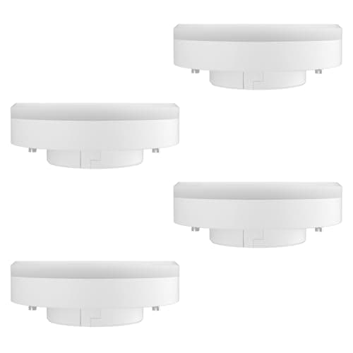 Image of ORALUCE GX53 LED Bulb 6W, Replace 50W Halogen, 6000K Cool White LED Light Bulb, 556 Lumens GX53 LED Spotlight Bulbs, Not Dimmable, Under Cupboard Lighting for Kitchen, Pack of 4