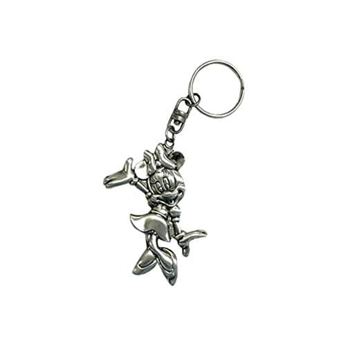 Image of Disney Minnie Mouse Keychain Metal Plate Key Ring