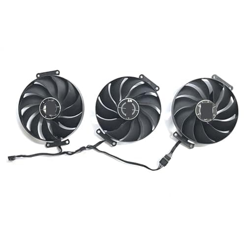 Image of LIYANYG 7PIN FD9015U12D DC 12V 0.55A RTX4070TI GPU Cooling Fan for Asus TUF-RTX4070 4070 TI 12G- for GAMING graphics card cooling Easy to replace(WHITE)