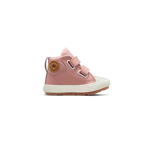 Image of Converse Color Leather Easy-On Chuck Taylor All Star Berkshire Boot, Pink Rust Beige Putty, 2 UK