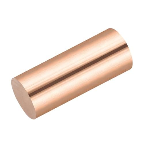 Image of sourcing map 1 Pack Pure Copper Round Rod 24mm/0.95 Inch Diameter 56mm/2.21 Inch Length Solid Copper Rod Lathe Bar Stock for DIY Metal Craft Metal Working Hobbies