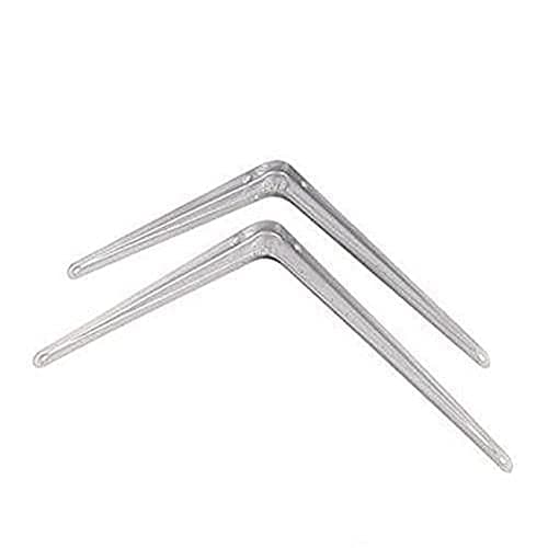 Image of Merriway® BH01533 (2 Pcs) Shelf Brackets London Style, 300 x 250mm (12 x 10 inch) 65lb Load White - Pack of 2 Pieces