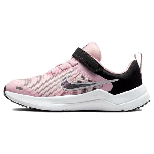 Image of NIKE DM4191-600 Downshifter 12 Next Nature Sneaker Male Pink Foam/Flat Pewter-Black UK UK Child 2.5