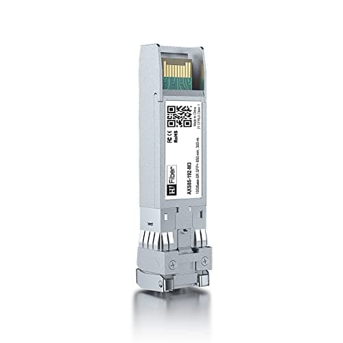 Image of 10G Multimode SFP+ LC Module, 10GBase-SR Fiber Transceiver for Cisco SFP-10G-SR, Meraki MA-SFP-10GB-SR, Ubiquiti UniFi UF-MM-10G, Mikrotik, Netgear and More (MMF,850nm,300m,DDM)