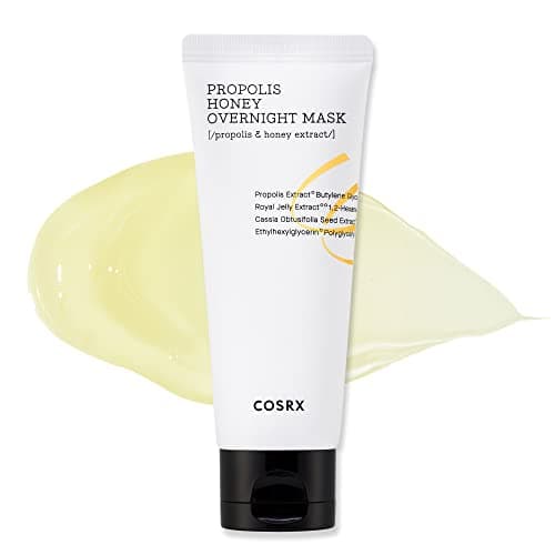 Image of COSRX Full Fit Propolis Honey Overnight Mask | 2.03 fl.oz / 60ml | Propolis Extract 87% | Korean Skin Care, Cruelty Free, Paraben Free