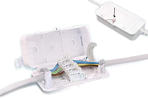 Image of Debox Sl with FREE SCREWLESS Terminal Block Deksb-003 4 Pole Connector Block Junction Box (PACK OF 1) 4 Pole 16amp, 0.5-2.5mm² Connector Block, Capable Of Accommodating 2, 3 And 4 Conductors