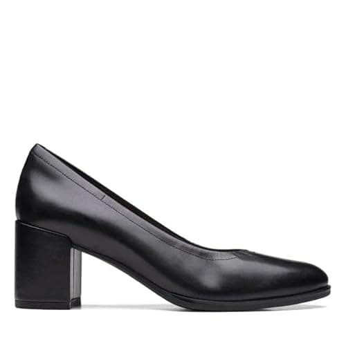 Image of Clarks Freva 55 Court - Women's Pump - Size 6 (UK) 39.5 (EU) Black