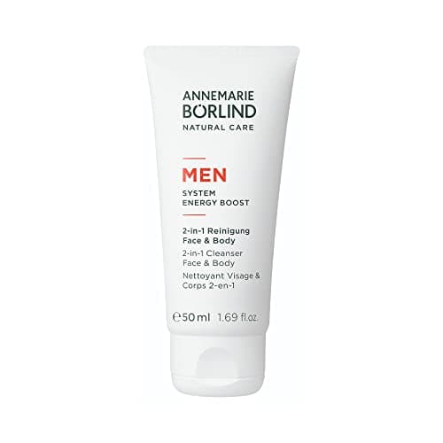 Image of ANNEMARIE BÖRLIND MEN 2-IN-1 CLEANSING FACE & BODY (200ml) - For All Skin Types - Energizing, Refreshing, Cleansing - Vegan