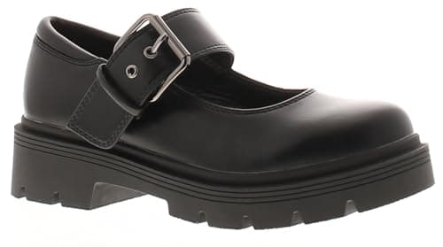 Image of Miss Riot Quinn Girls School Shoes Black 3 UK