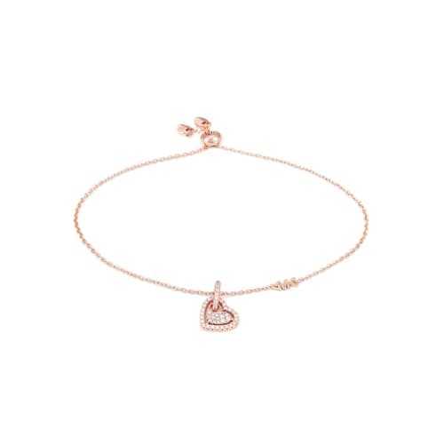 Image of Michael Kors Premium Women's Rose Gold-Tone Sterling Silver Bracelet, MKC1748CZ791