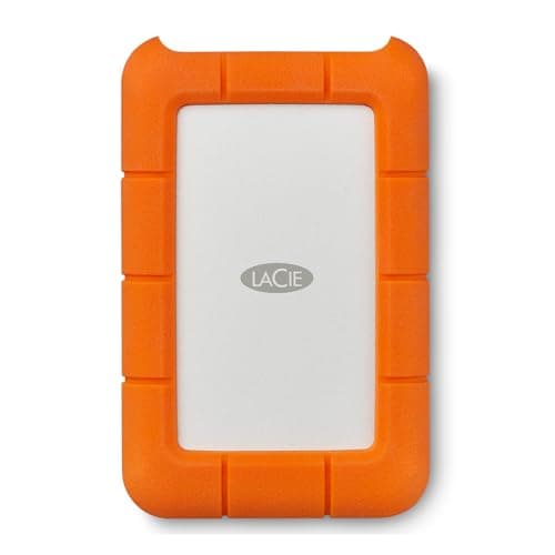 Image of LaCie Rugged USB-C 4TB — shock‑resistant, USB‑C Portable External Hard Drive, 2.5‑inch, for Mac & Windows — Rescue Data Recovery included