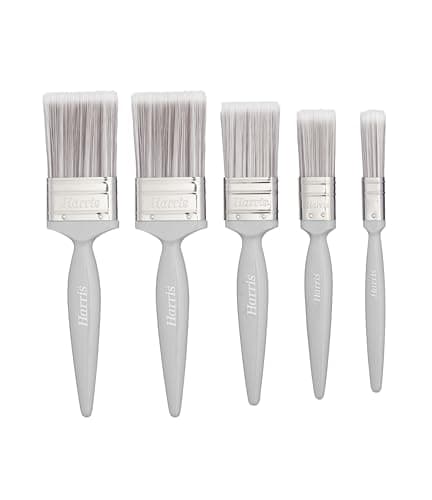 Image of Harris Essentials Walls & Ceilings Paint Brush Set | Pack of 5 | 0.5", 1", 1.5", 2"