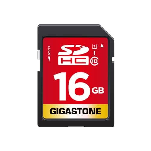 Image of GIGASTONE 16GB SD Card, Speed Class 10 C10 U1, UHS-I SDHC Memory Card, Full HD video available
