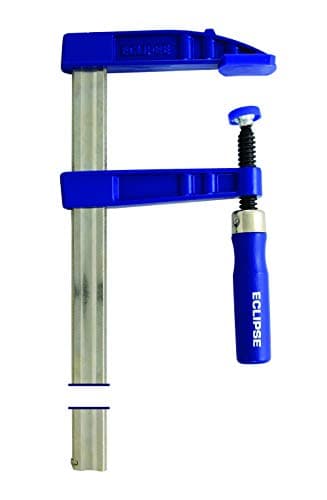 Image of Eclipse Professional Tools EC-SCR12 120mm Depth Screw Clamp 300mm (12") Clamping Capacity, Blue and Silver