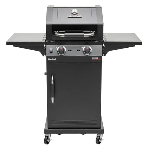 Image of Char-Broil Gas BBQ Advantage CORE B 2-burner Barbecue with TRU-Infrared Technology, Folding Side Shelves, Cast Iron Grates - Ideal for Outdoor Cooking, Garden, Balcony and Patio