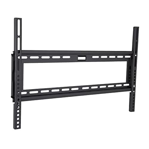 Image of MAHARA Flat TV Wall Mount - Black Universal Wall Bracket for TVs upto 65 inches - VESA Compatible 200mm x 200mm - 400 x 400mm - 600mm x 400mm - Max Weight 50kg - Suitable for Wood Stud or Solid Wall