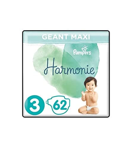 Image of Pampers Harmony Size 3, 62 Diapers, 6kg-10kg