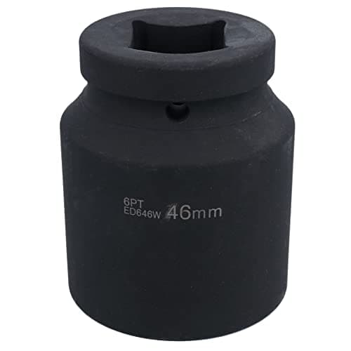 Image of 1" Drive 46mm Deep MM Impact Impacted Socket 6 Sided Single Hex