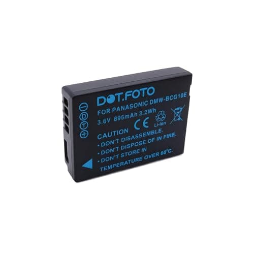 Image of Dot.Foto DMW-BCG10, DMW-BCG10E Premium 3.6v / 895mAh Rechargeable Battery for Panasonic Lumix DMC-TZ6 TZ7 TZ8 TZ9 TZ10 TZ20 TZ30 TZ35 TZ65