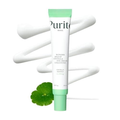Image of PURITO Centella Unscented Eye Cream, Korean Centella, for Sensitive Skin, Soothing, Facial Eye Cream for face, Dark Circles, Wrinkles, Puffiness, K-Beauty, Vegan & Cruelty-Free, 30ml 1fl.oz