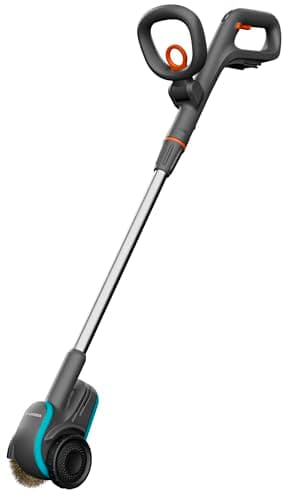 Image of Gardena cordless grout brush EasyWeed 1800/18V P4A solo: Grout cleaner and weed remover, with steel wire brush, cleaning set, without battery and charger (14820-55)