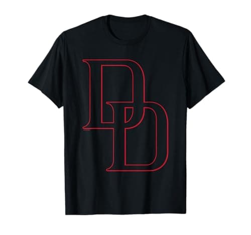 Image of Marvel Comics Daredevil Red Outline Logo T-Shirt