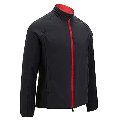 Image of Callaway Golf Mens Primaloft Full Zip Thermal Water Resistant Golf Jacket Caviar Large