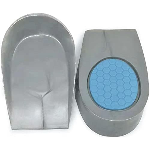 Image of Ultimate Performance Ultimate Gel Cushion Heel Pads (Pair), Large/X-large, Grey/Blue