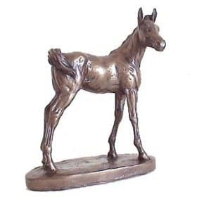 Image of William Hunter Equestrian David Geenty Cold Cast Bronze Resin Horse 'FOAL' Sculpture/Statue/Ornament. Beautiful Gift