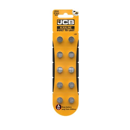 Image of S17184 JCB LR44 Alkaline Batteries - Pack of 10
