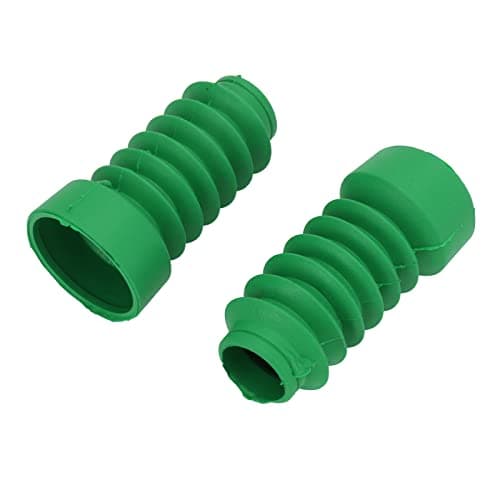 Image of Annadue Motorcycle Front Shock Absorber Dust Cover Rubber Replacement for DIO 18 27 28 34 35, Shock Absorber Boot Gaiter Guard for Fork, Damping Cover (Green)