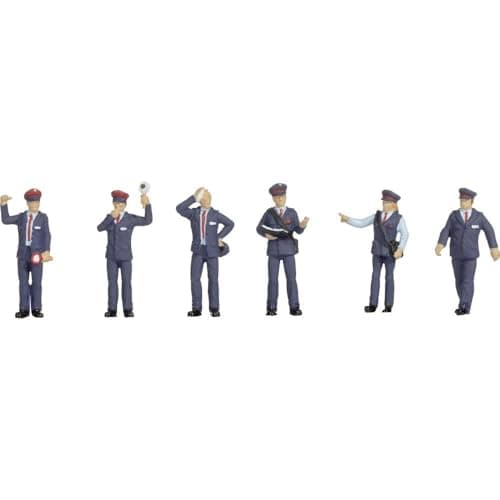 Image of NOCH H0 German Railway Officials Figures, Figures for the H0 Model Railway, Perfect for Creating Realistic Scenes