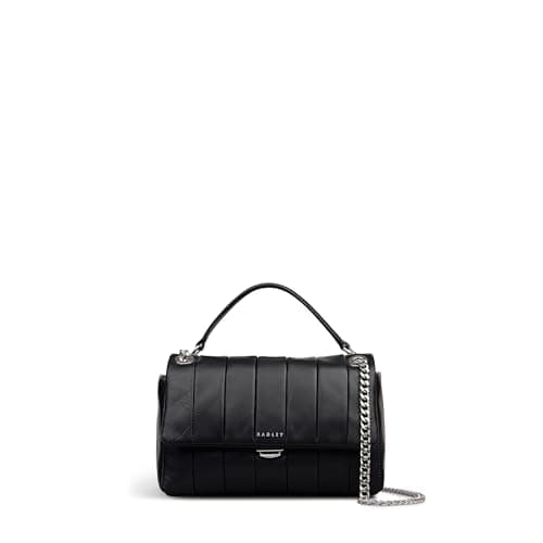 Image of RADLEY London Burton Way - Quilt Women's Leather Mini Flapover Cross Body, Black