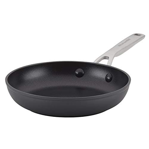 Image of KitchenAid Hard Anodized Induction Nonstick Fry Pan/Skillet, 8.25 Inch, Matte Black