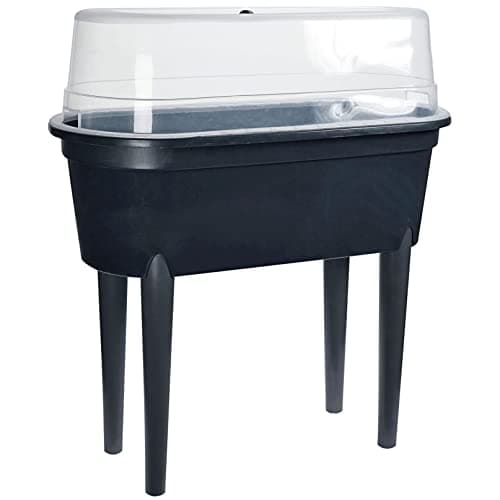 Image of Mini Greenhouse Raised Planter With Cover Grow Table | Indoor Outdoor Propagation Planting Table | Standing Garden Veg Planter Green House