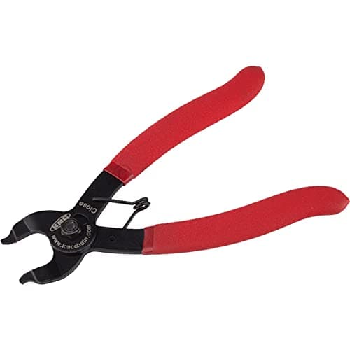 Image of KMC Missing Link Plier Chain - Black/Red