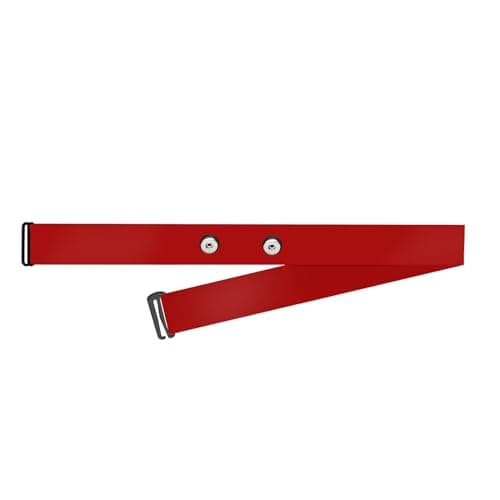 Image of FITCENT Heart Rate Monitor Chest Replacement Strap, HR Sensor Belt Compatible with Polar H10 Wahoo Tickr Coospo Powrlabs Moofit Fitcent (Red)