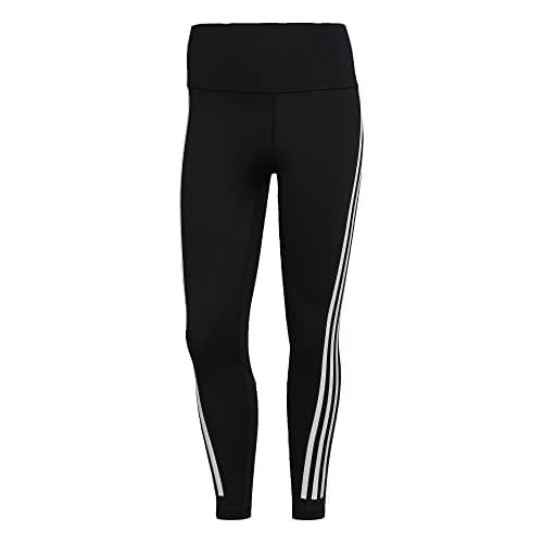 Image of adidas Women's Optime Training Icons 3-Stripes 7/8 Tights, Black/Black, Medium