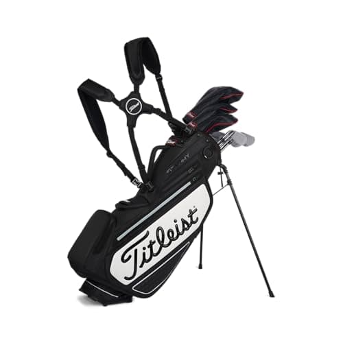 Image of Titleist Tour Series Premium Stand StaDry Golf Bag, Black/White