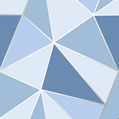 Image of Fine Décor FD41992 UK Apex Geo Sidewall Wallpaper, Blue