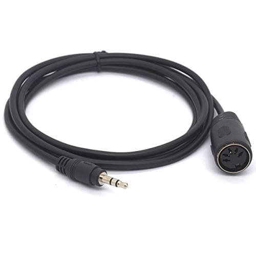 Image of 3.5mm 5 Pin Din MIDI Cable, 5-Pin DIN Plug Female to 3.5 (1/8in) TRS Stereo Male Jack Converter Cable for MIDI Keyboard IK Multimedia (1.5 meter)