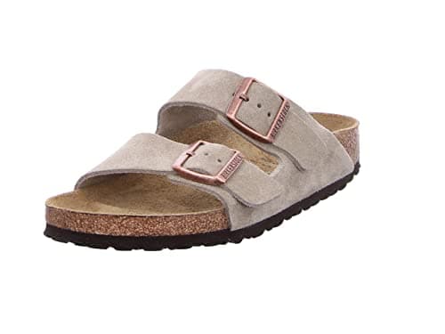 Image of Birkenstock Arizona, Unisex-Adults' Sandals, Grey (Taupe), 5 UK (38 EU)