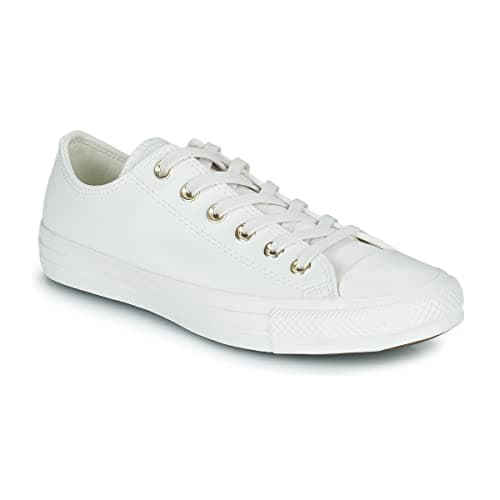 Image of CONVERSE Women's Chuck Taylor All Star Mono Sneaker, Vintage White Vintage White, 5 UK