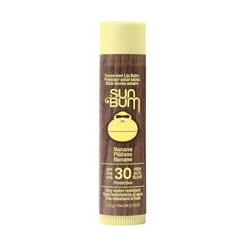 Image of Sun Bum SPF 30 Banana Lip Balm - Broad Spectrum UVA/UVB Lip Protection - Vegan & Cruelty Free - Aloe & Vitamin E - 4.25g