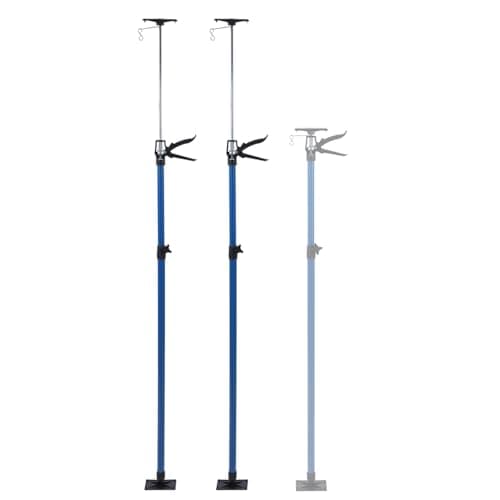 Image of TOPWAY Telescopic Drywall Support Props 115-290cm Set of 2 Steel Quick Adjustable Support Pole Extension Rod, Supports Up to 30kg, Construction Tools for Cabinet Ceiling Door Frame Strut